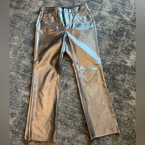 Women’s Metallic pants. J Crew size 26P. Like new